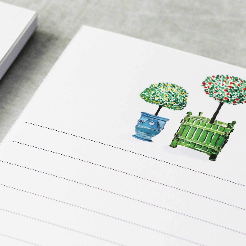 Nancy Nikko Versailles Topiary Refrigerator Notepads - SET OF TWO PADS - Image 2
